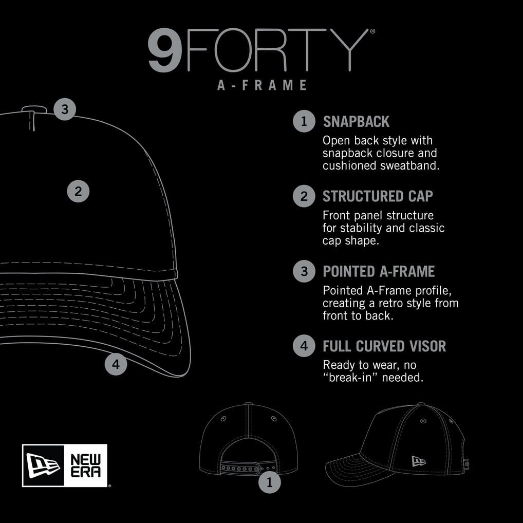  Arizona Diamondbacks New Era Minimalist 9FORTY A-Frame Adjustable Hat - Black
